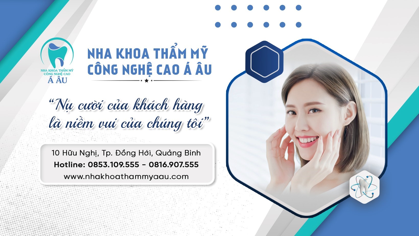 Nha khoa thẩm mỹ công nghệ cao Á Âu – nha khoa uy tín hàng đầu Quảng Bình