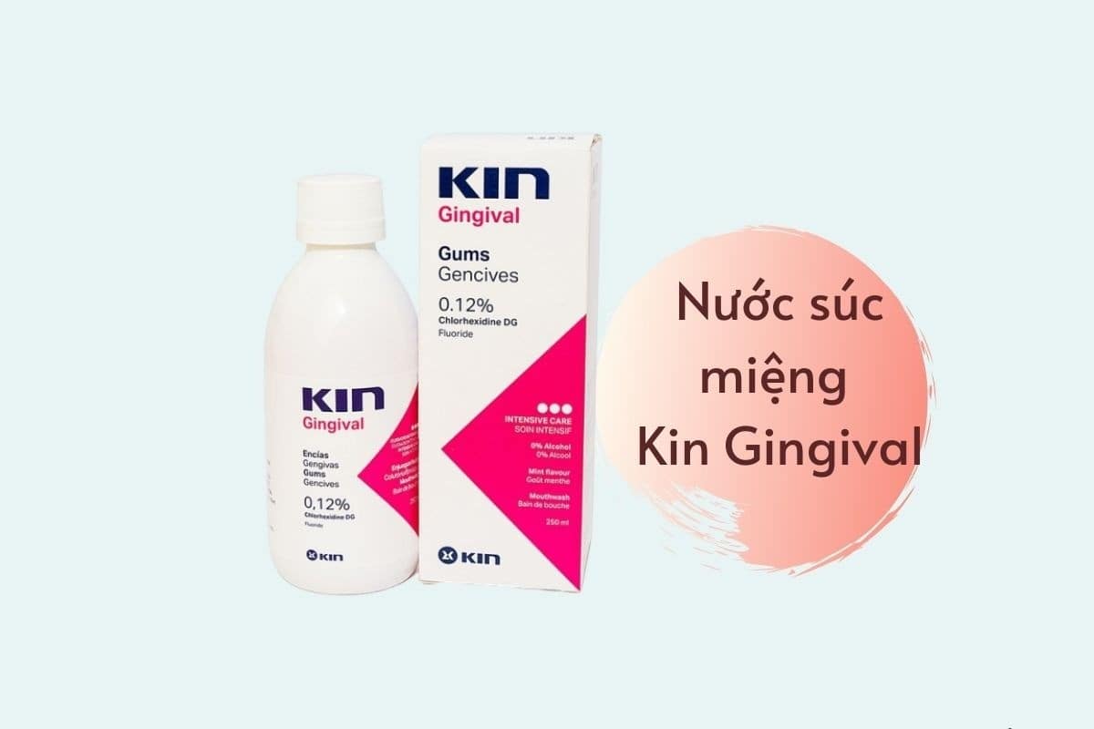 Cách bảo quản răng sứ Titan bằng dùng nước súc miệng Kin Gingival